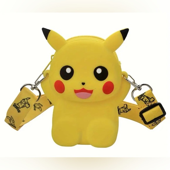 Pokemon Handbags - Pokémon - Pikachu Crossbody Silicone Purse Bag - measurements in pics - NWOT